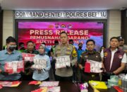 Musnahkan 1,3 Kilogram Sabu, Polres Berau Komitmen Berantas Peredaran Narkoba